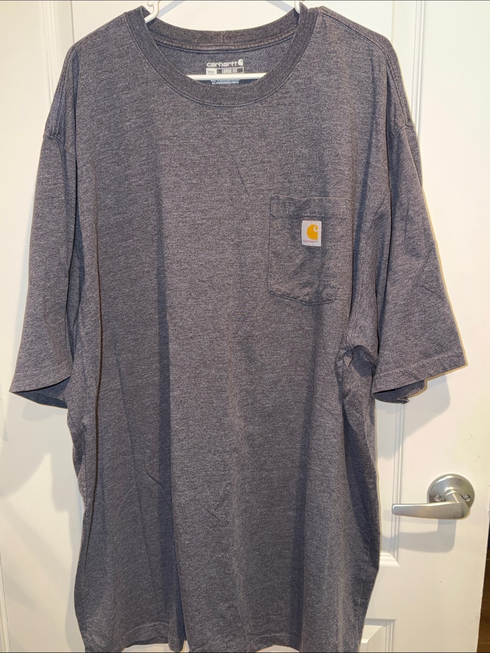 Carhartt - Heather Gray Short Sleeve Pocket Tee - size 3XL